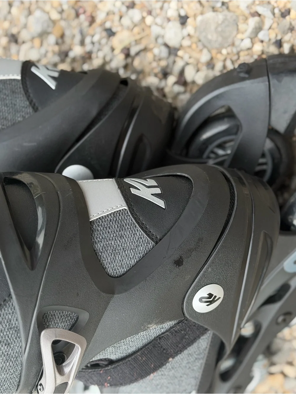 K2 F.I.T. 80 Pro Inline Skates Men's Black Gray Rollerblades Size 10. Great!